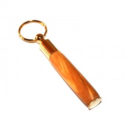 Porte-clés mini stylo en bois d'Olivier plaqué OR 10K-Porte-clés-ObjetsBois